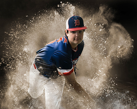 Powder Explosion Photoshop Template